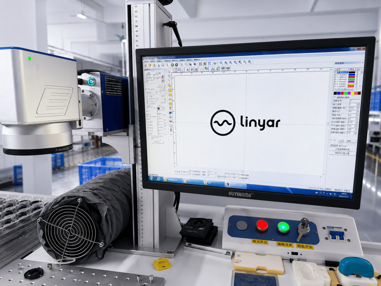 Production workshop laser engraving equipment